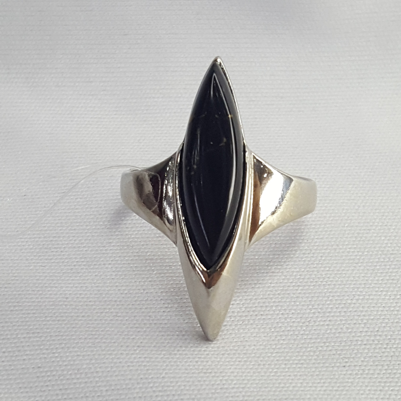Серебряное кольцо с агатом чёрным Darvin 920LB1313aa покрыто родием - фото 1 - id-p70782478