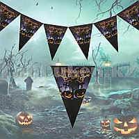 Флажки для Хэллоуина Тыква фиолетовый