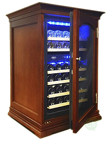 Отдельностоящий винный шкаф 22-50 бутылок Cold Vine C34-KBF2 (W-cherry)