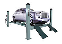 Подъемник четырехстоечный KraftWell KRW5.5WA (г/п 5500 кг, платформы для сход-развала)