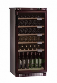Отдельностоящий винный шкаф 51-100 бутылок Pozis ШВ-52L вишневый