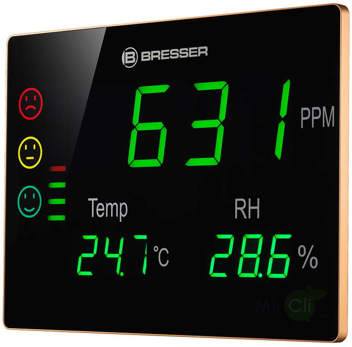 Барометр+Гигрометр+Термометр Bresser Air Quality Smile XXL с датчиком CO2