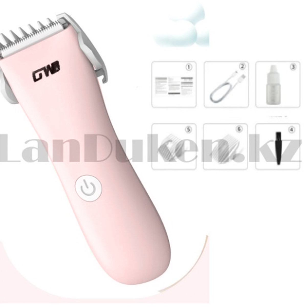 Электробритва для детской стрижки GW 9766 розовый - фото 6 - id-p103446352