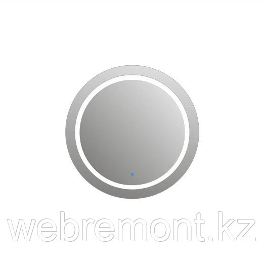 Зеркало круглое с часами и подогревом 80 см. Bluetooth. Alrossa - фото 2 - id-p103446571
