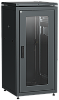 ITK Шкаф сетевой напольный 19" LINEA N 18U 600х600мм перфорированная передняя дверь черный