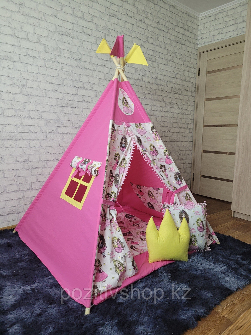 Детский домик вигвам для детей Princess - фото 1 - id-p103483994