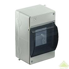 Бокс с прозрачной крышкой IEK КМПн 2/4 на 4 модуля