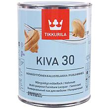 Лак для мебели акриловый полуматовый Tikkurila Kiva 30 0.9 л