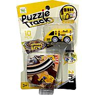 6688-350 Puzzle track 2в1 (4 вида)пожарная машина +пазл трек 10дет на картоне, 21*14см, фото 3