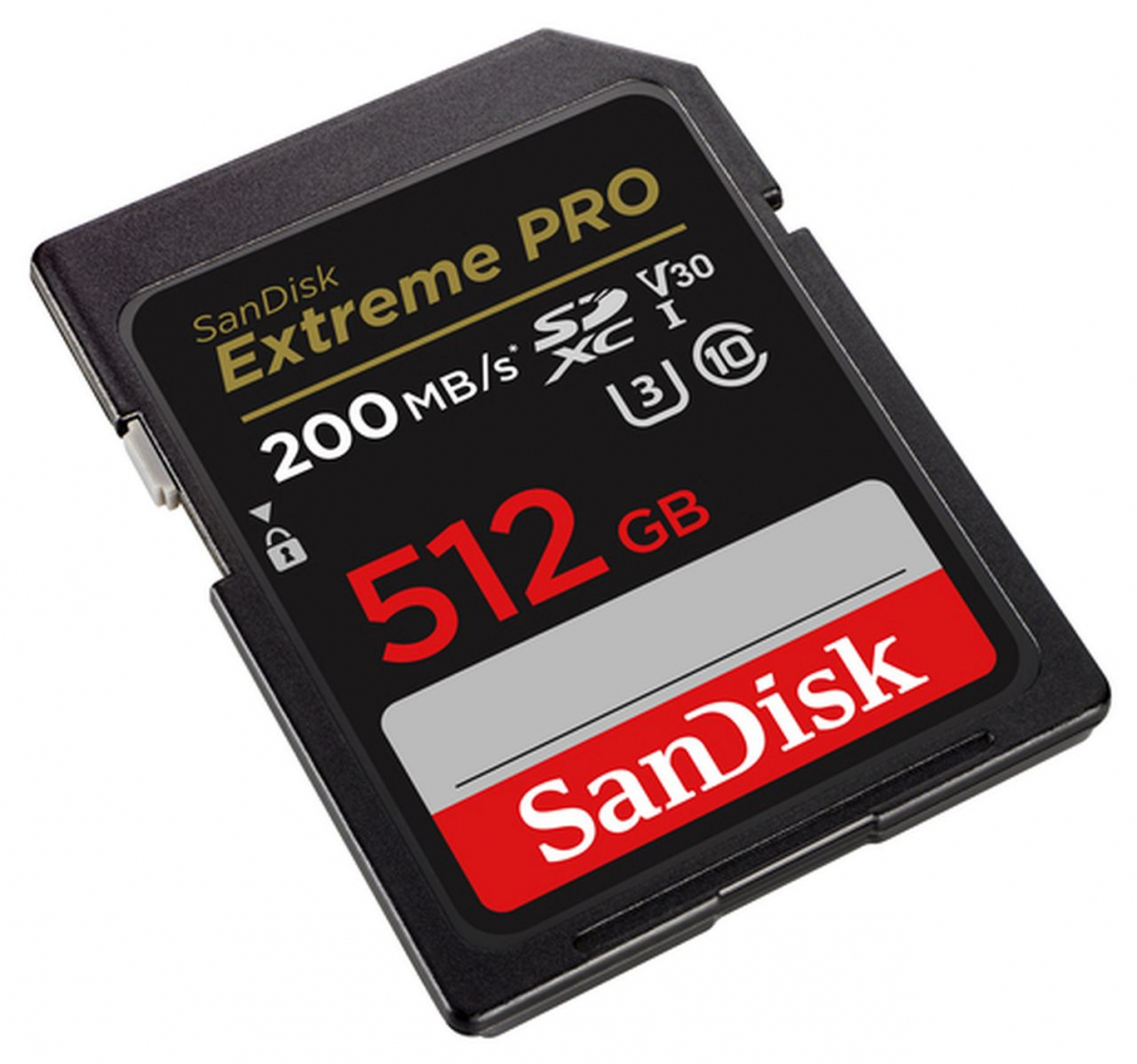Карта памяти SanDisk EXTREME PRO SD 512GB 200mb/s - фото 1 - id-p103484318