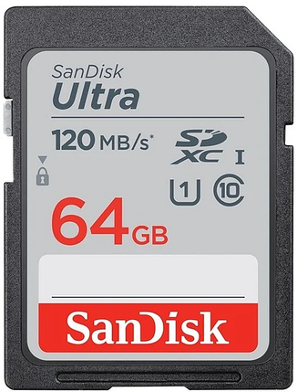 Карта памяти SanDisk ULTRA SD 64GB 120mb/s, фото 2