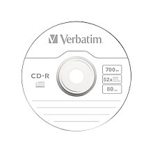 Диск CD-R  Verbatim  (43437) 700MB  52х  10шт в упаковке  Незаписанный