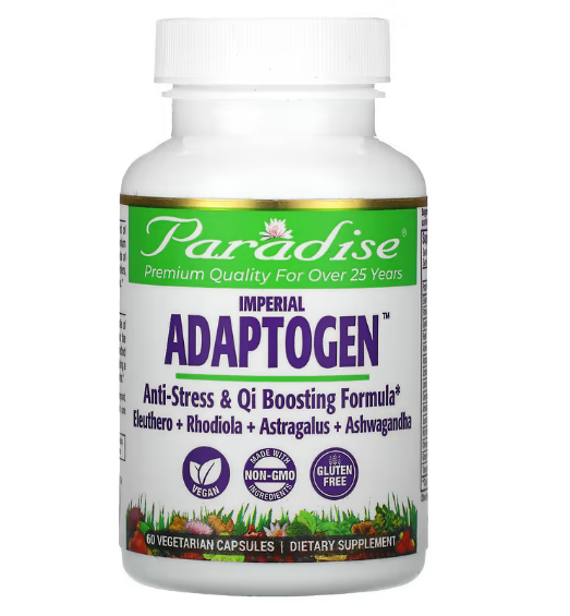 Paradise Herbs, Imperial Adaptogen, 60 растительных капсул