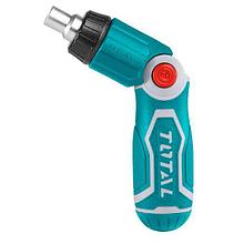 Отвёртка с храповым механизмом, Total, в сборе с битами 12шт. TACSD30136