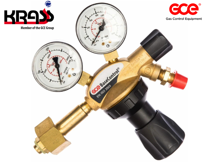 Редуктор газовый BaseControl N - 200/10 бар, вх. G3/4"; вых. G1/4"; 30 м (Азот, Гелий, Аргон, Воздух, Водород)