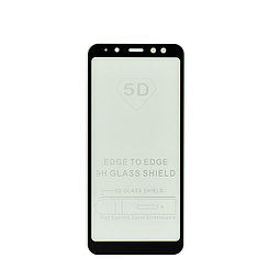 Защитное стекло Samsung Galaxy A8 (2018) 3D Full Glue frame Lion OEM (CU), Black
