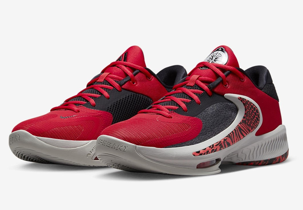 Баскетбольные кроссовки Nike Zoom Freak 4 "University Red"