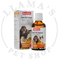 Beaphar Beacon Vit Total мультивитамины для кошек, собак, птиц, грызунов 50мл