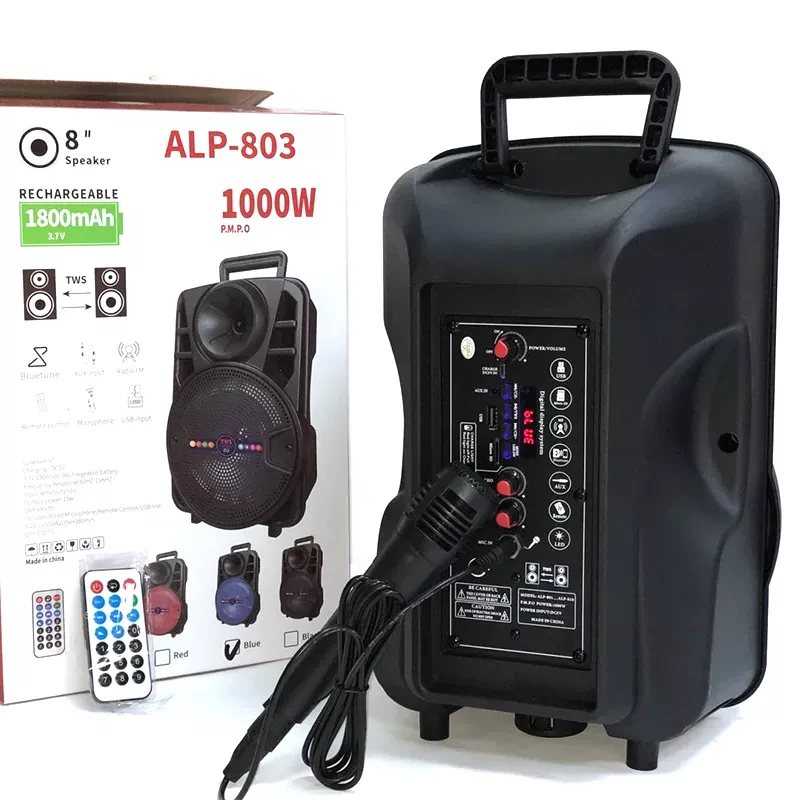 Колонка портативная большая bluetooth ALP-803 - фото 2 - id-p103506776