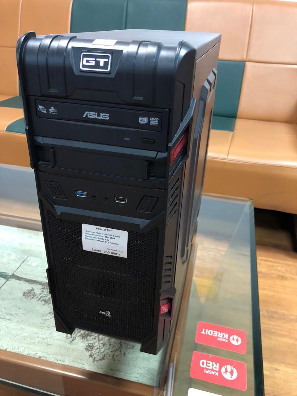 Компьютер Asus Z170-K CPU Intel Core i5 6400, 3.3 Ghz (4), ОЗУ 4 Gb DDR4, HDD 500 Gb, GeForce GTX 260 (2Gb) - фото 1 - id-p103506779