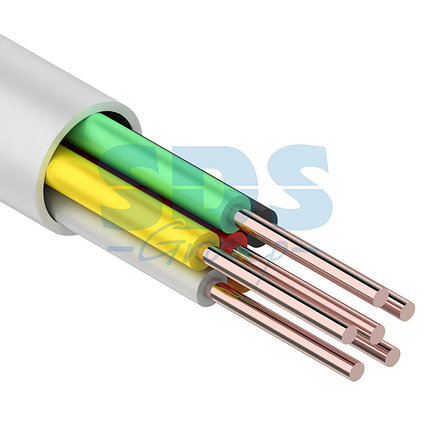 Кабель сигнальной проводки КСПВ 6х0.5 мм., 200м., белый, фото 1