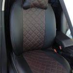 Чехлы автомобильные Hyundai Accent 2010-2016 Экокожа Ромб чёрный