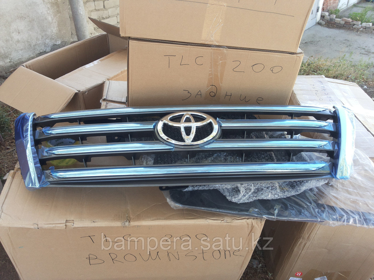 Решетка радиатора "Lexus Style" (пластик) для Toyota Land Cruiser Prado 155 - фото 4 - id-p8447255