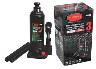 Домкрат гидравлический бутылочный Rokcforce 3 тонны