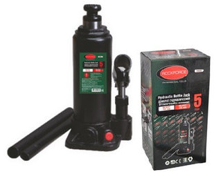 Домкрат гидравлический бутылочный ROCKFORCE 5 тонны