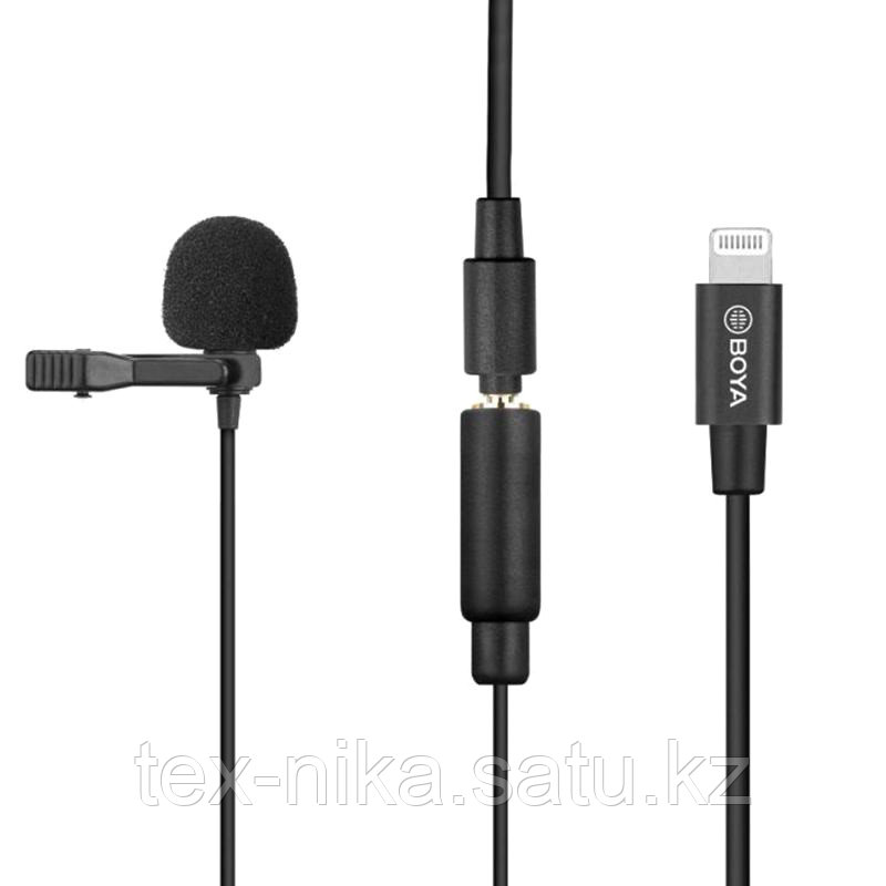 Микрофон петличный BOYA BY-M2, Lightning, 6 м
