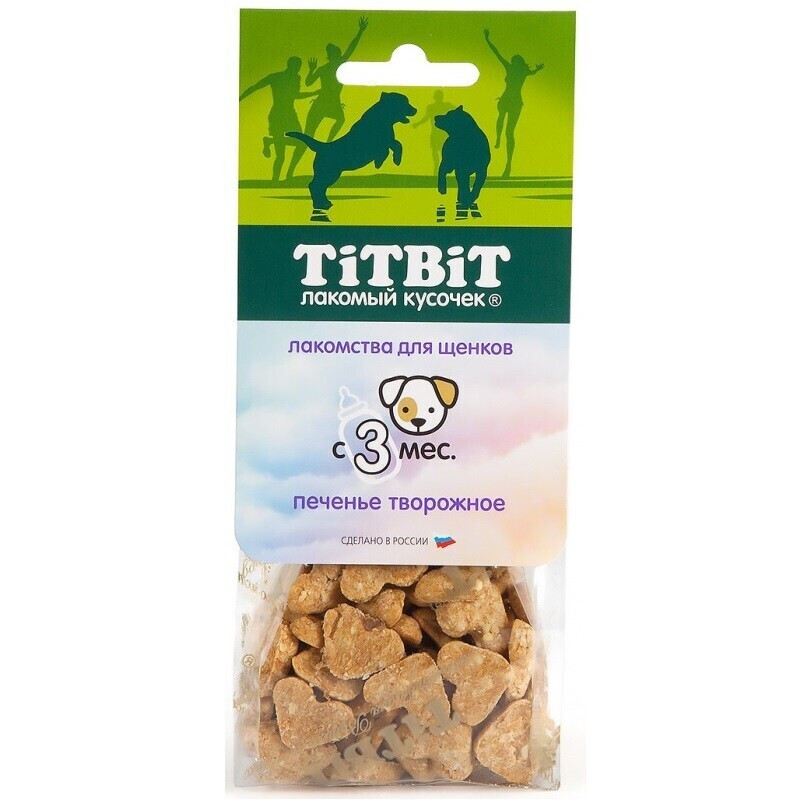 Лакомство Titbit Печенье творожное для щенков