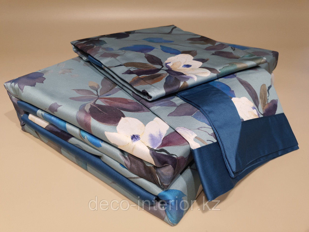Комплект постельного белья KING SIZE из египетского хлопка c цветами - фото 9 - id-p95525135