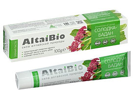 Зубная паста "Altai Bio" солодка- бадан