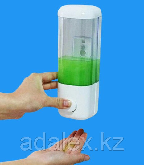 Дозатор диспенсер для жидкого мыла белый 500 мл настенный мыльница