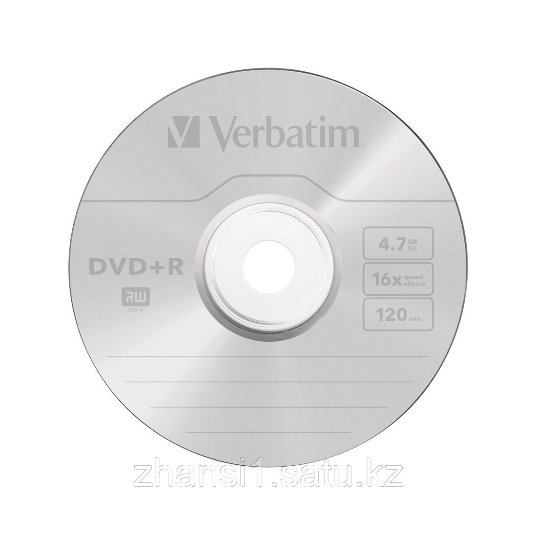 Диск DVD+R Verbatim (43500) 4.7GB 25штук Незаписанный