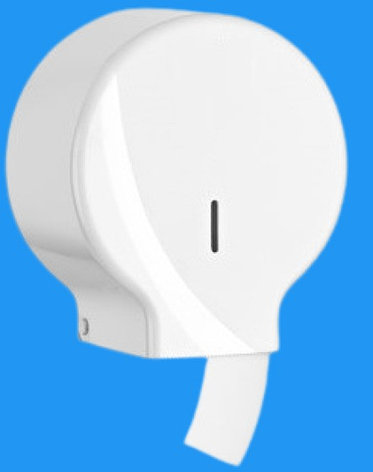Диспенсер антивандальный для туалетной бумаги джамбо Jumbo белый пластик Турция, фото 2