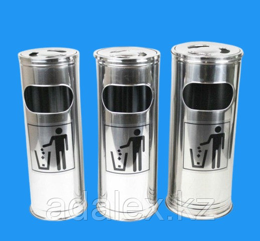 Комплект 3 в 1 Урна пепельница металлические d 25, 23, 21 см уличные - фото 1 - id-p98662443