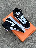 Кроссовки Nike Blazer чёрный натуральный замш