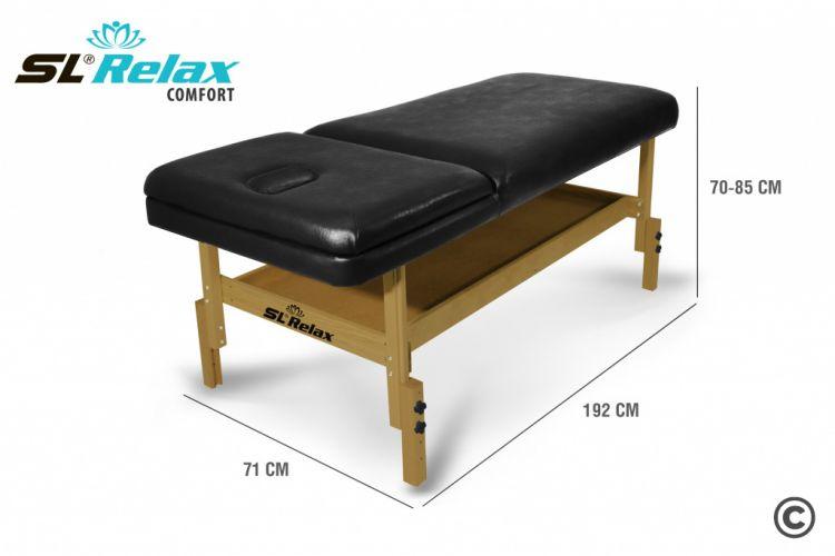 Массажный стол SL Relax Comfort SLR-4 (чёрный) - фото 2 - id-p82199136