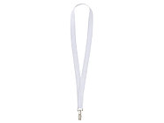 Ланъярд из RPET с клипом, белый