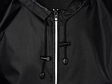 Короткий дождевик Tornado со светоотражающими элементами, черный, фото 5