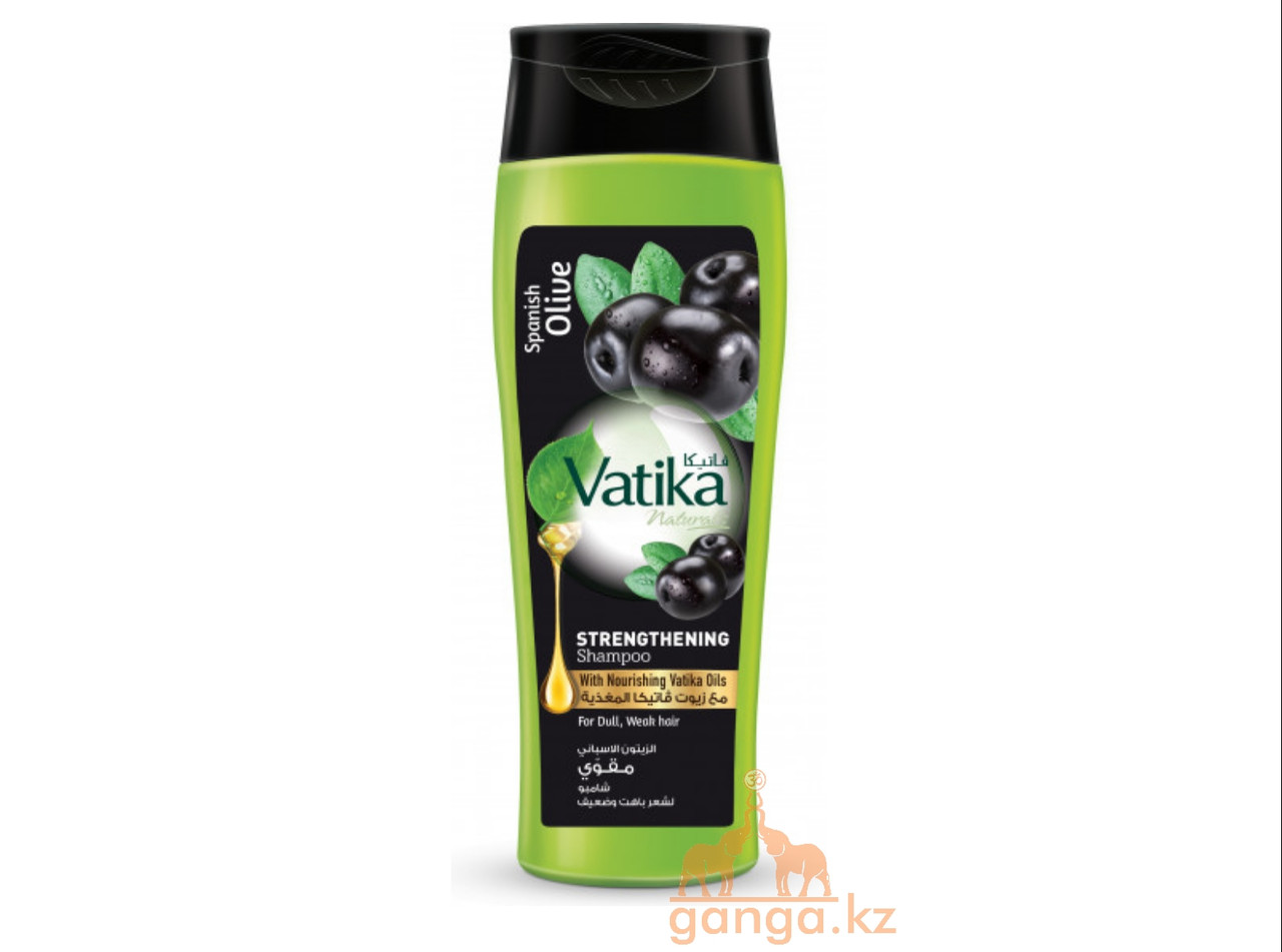 Қара зәйтүн Ватика сусабыны (Strenghtening Shampoo Vatika DABUR), 400 мл - фото 1 - id-p29545871
