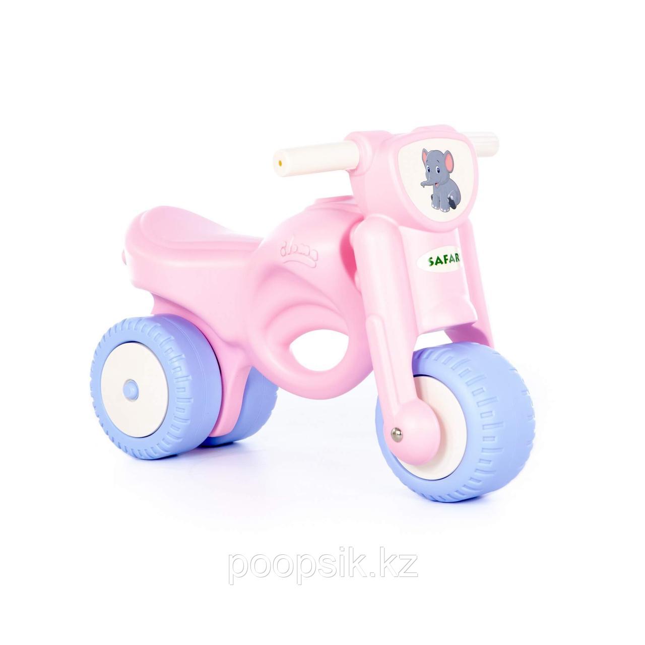 Каталка-мотоцикл "Мини-мото" сафари (розовая) - фото 3 - id-p103541835
