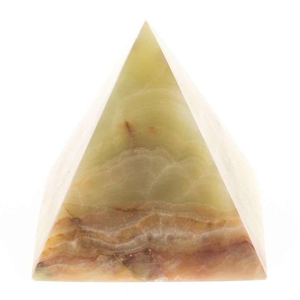 Пирамида камень оникс 7,5х7,5х8 см (3) / сувенир из камня / каменная пирамида - фото 2 - id-p100128867