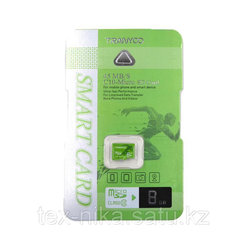 Карта памяти TRANYOO U1 microSD, 8Гб