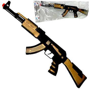 537B Автомат АК47 трещетка 43*12см