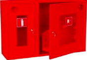 Пожарный шкаф открытый, красный - фото 1 - id-p103553826