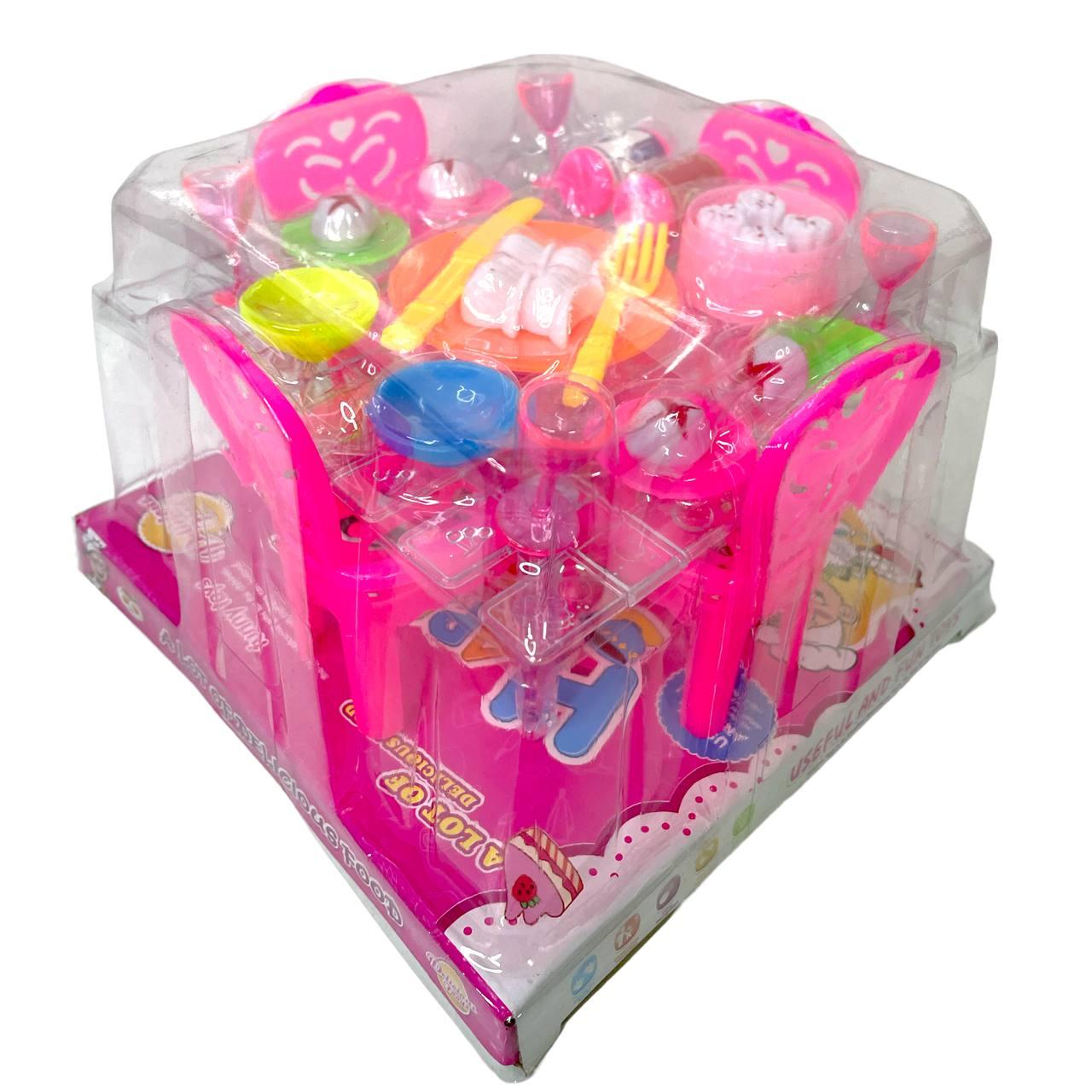 A8-67 Чаепитие сто и 4 стула Happy Kitchen 17*11см