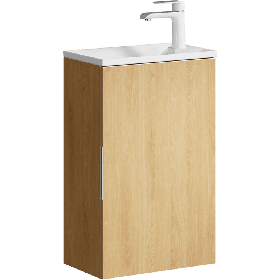 Тумба подвесная «ACCENT» 40см с умывальником Malaga 420 (цвет: белый)