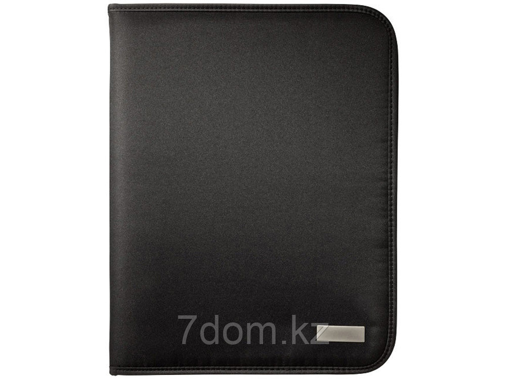 Папка А4 ''Stanford'' на молнии с блокнотом, черный, фото 1